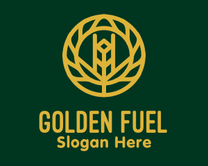 Gold Wheat Agriculture logo design