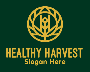 Gold Wheat Agriculture logo design