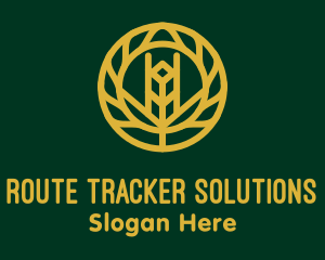 Gold Wheat Agriculture logo design