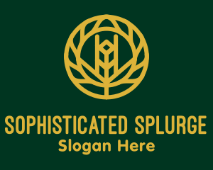 Gold Wheat Agriculture logo design