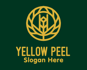 Gold Wheat Agriculture logo design