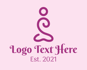 Minimalist Yoga Pose  logo