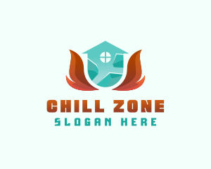 Thermal Heating Cooling  logo design