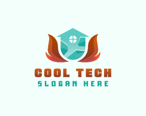 Thermal Heating Cooling  logo design