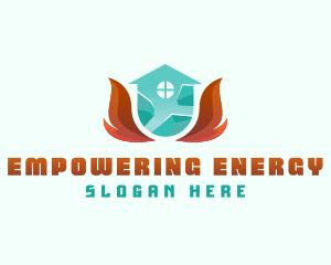 Thermal Heating Cooling  logo design