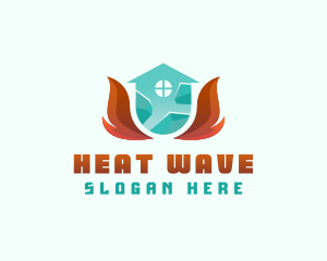 Thermal Heating Cooling  logo design