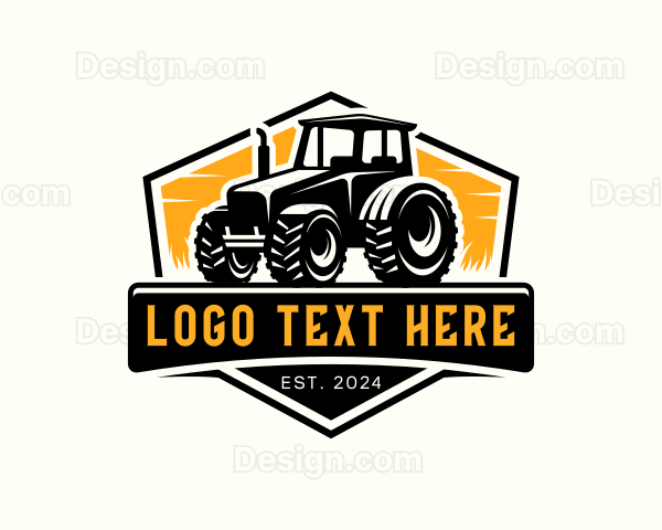 Tractor Agriculture Harvest Logo