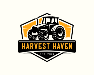 Tractor Agriculture Harvest logo design