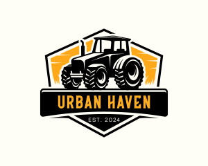 Tractor Agriculture Harvest logo design