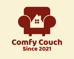 Home Furniture Couch  logo design