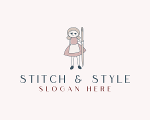 Female Tailor Dressmaker logo design