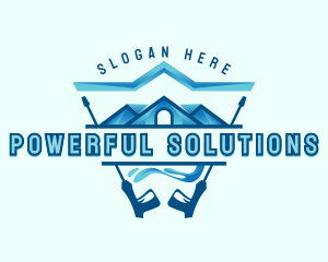 Pressure Washer Cleaning logo design