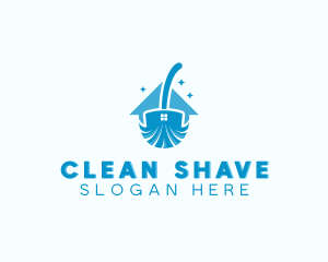 Broom House Cleaning logo design