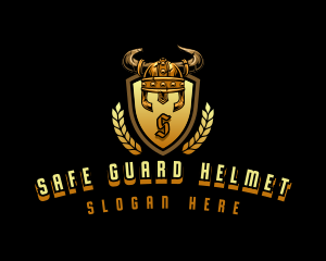 Viking Helmet Shield logo