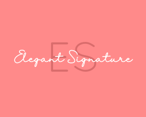 Feminine Signature Brand logo design