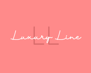 Feminine Signature Brand logo design