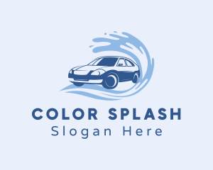 Automotive Car Wash Splash logo design