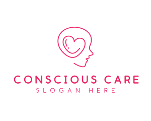 Heart Mind Psychologist logo design