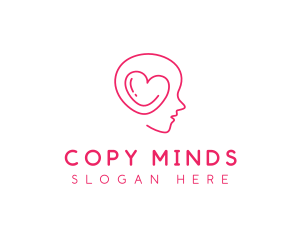 Heart Mind Psychologist logo design