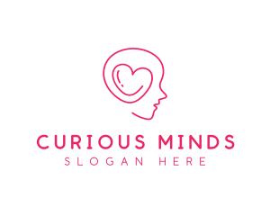 Heart Mind Psychologist logo design