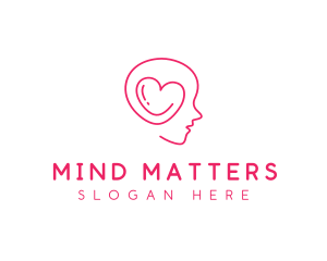 Heart Mind Psychologist logo design