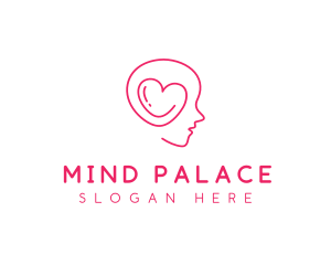 Heart Mind Psychologist logo design