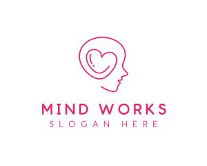 Heart Mind Psychologist logo design