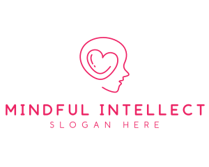 Heart Mind Psychologist logo design