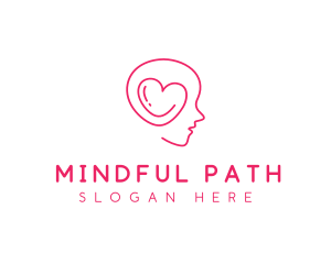 Heart Mind Psychologist logo design