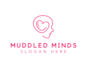 Heart Mind Psychologist logo design