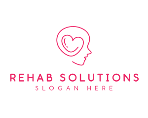 Heart Mind Psychologist logo design