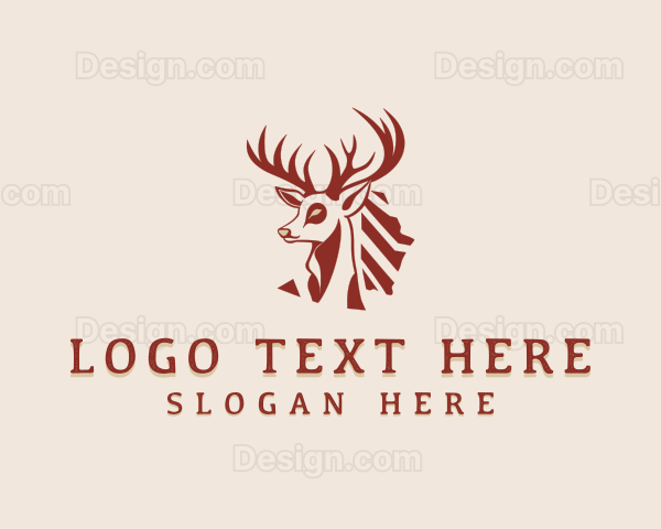 Buck Antler Deer Logo