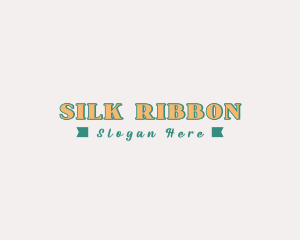 Vintage Retro Ribbon logo