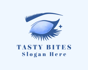 Blue Eyeshadow Eyelashes  Logo