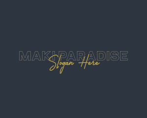 Generic Signature Business logo design