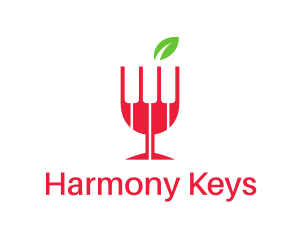 Wine Piano Keys logo