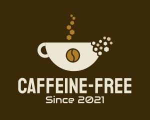 Coffee Cup Pixel  logo design