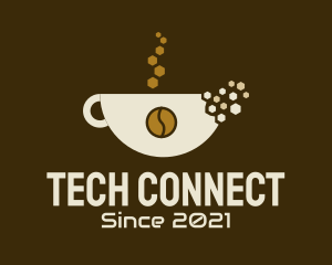 Coffee Cup Pixel  logo