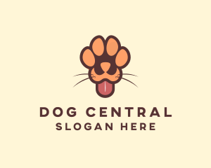 Animal Dog Paw logo design