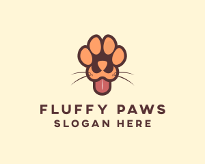 Animal Dog Paw logo design