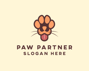 Animal Dog Paw logo design