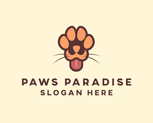 Animal Dog Paw logo design