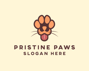 Animal Dog Paw logo design