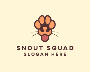 Animal Dog Paw logo design