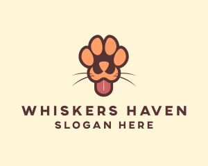 Animal Dog Paw logo design