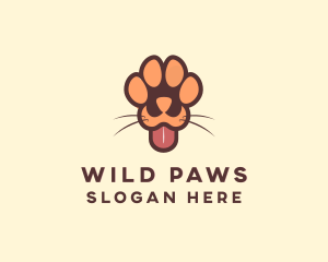 Animal Dog Paw logo design