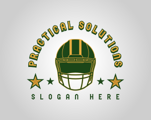 Football Star Helmet logo design