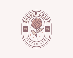 Handcrafted Knitting Yarn logo design