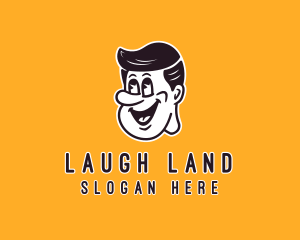 Funny Guy Character logo