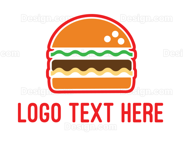 Fast Food Burger Logo